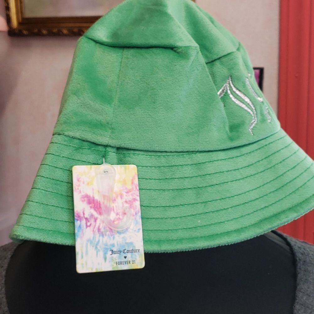 Juicy Couture Bright Green Bucket Hat - Picture 5 of 14
